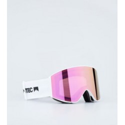 Pink ski goggles